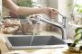 Hansgrohe Zesis M33 ééngreeps keukenkraan 150 met metalen uittrekbare vuistdouche 2jet sBox chroom - Thumbnail 2