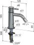 Hotbath Archie AR018 bidetkraan RVS 316 RVS - Thumbnail 3