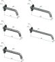 Hotbath Archie AR096 bad wastafel uitloop 30cm RVS 316 Geborsteld Gunmetal PVD - Thumbnail 2