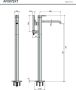Hotbath Archie Flag AF087EXT vrijstaande badmengkraan afbouwdeel RVS 316 RVS - Thumbnail 2