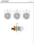 Hotbath Archie Flag AF7067 inbouw douchethermostaat met 2 stopkranen horizontaal verticaal RVS 316 Geborsteld Gunmetal PVD - Thumbnail 2