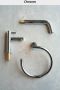 Hotbath Cobber Badrandcombinatie met draaibare mengkraan 2 functies omstel en handdouche Living Colours Verouderd messing CB073AB - Thumbnail 7