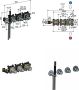Hotbath Cobber CB7071 inbouw thermostaat met 2 stopkranen en handdouche verouderd ijzer - Thumbnail 2