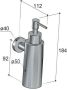 Hotbath Cobber zeepdispenser wandmodel 17 8 x 5 x 10 9 cm roze goud - Thumbnail 3