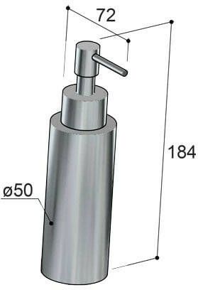 Hotbath Cobber CBA10 zeepdispenser vrijstaand gepolijst messing