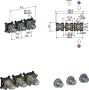 Hotbath inbouwdeel douche thermostaat met 2 stopkranen horizontale verticale plaatsing HBCB7067 - Thumbnail 3