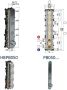 Hotbath Cobber inbouwdeel voor PB050 inbouwthermostaat met 3 pushbuttons en verticale plaatsing - Thumbnail 2