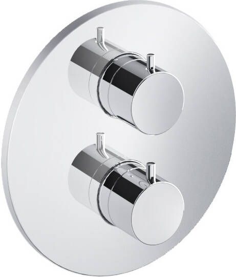 Hotbath Cobber IBS 20A inbouw doucheset chroom met ronde handdouche 30cm hoofddouche met wandarm wandsteun met uitlaat