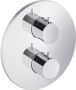 Hotbath Cobber IBS 20A inbouw doucheset chroom met ronde handdouche 30cm hoofddouche met wandarm wandsteun met uitlaat - Thumbnail 4