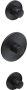 Hotbath Cobber IBS 20BL inbouw doucheset mat zwart met ronde handdouche 20cm hoofddouche met plafondbuis 30cm wandsteun met uitlaat - Thumbnail 5