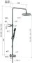 Hotbath Cobber M438 regendoucheset met omstel en 150cm doucheslang met 30cm ronde hoofddouche staafhanddouche messing geborsteld PVD M438BBP5 - Thumbnail 5