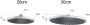 Hotbath Cobber M441C hoofddouche 20 cm met plafondbuis 15 cm zwart chroom - Thumbnail 2