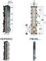 Hotbath Cobber afbouwdeel voor inbouwthermostaat met 3 pushbuttons geschikt voor verticale plaatsing geborsteld messing PVD - Thumbnail 7