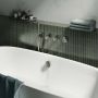 Hotbath Cobber X afbouwdeel voor inbouw bad douchethermostaat zonder uitloop met 2 stopkranen en staafhanddouche geborsteld messing PVD - Thumbnail 5