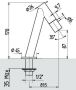 Hotbath Dude Fonteinkraan opbouw uitloop 8.95cm schuin geborsteld nikkel Y001GN - Thumbnail 6