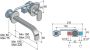 Hotbath Wastafelmengkraan Friendo 3+3 Inbouwsysteem 1-hendel Cascade Uitloop 19 cm Geborsteld Nikkel - Thumbnail 5