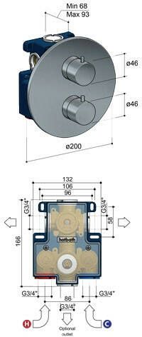 Hotbath HB009 inbouwbox