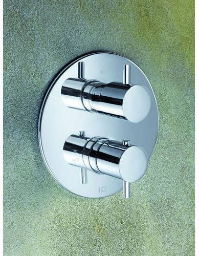 Hotbath Laddy Inbouwset rond voor bad met badafvoer vulcombinatie & badset chroom