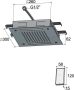 Hotbath Mate inbouwhoofddouche vierkant 30x30cm met LED verlichting en watersensor nikkel geborsteld M174GN - Thumbnail 6