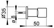 Hotbath Mate M506 wandsteun vierkant chroom