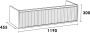 IChoice Semi-Groovy onderkast 119x45 5cm 1 sifonuitsparing Mat Taupe - Thumbnail 2