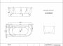 Ideavit Alexa halfvrijstaand bad 170x80cm Acryl mat wit - Thumbnail 2