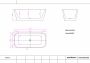 Ideavit Delia vrijstaand bad 170x80cm Acryl mat wit - Thumbnail 2