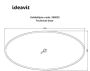 Ideavit Solidellipse vrijstaand solid surface bad mat zwart 180x88cm - Thumbnail 4