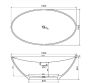 Ideavit Solidlectus vrijstaand solid surface bad 180x100cm - Thumbnail 4