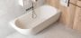 Ideavit SolidNova-CR solid surface muur-gemonteerd rechterzijde ligbad 180x80cm - Thumbnail 2