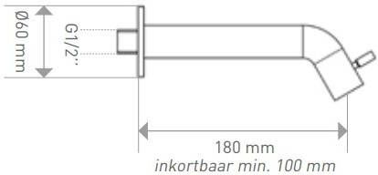 Ink combi set 3a fonte raan wandmodel always open plug en design sifon metal black