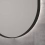 INK SP21 ovale spiegel verzonken in stalen kader met indirecte LED-verlichting verwarming colour-changing en sensorschakelaar 80 x 40 x 4 cm mat zwart - Thumbnail 2