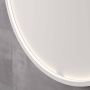 INK SP24 Spiegel 100x4x100cm LED onder en boven colour changing dimbaar Spiegelverwarming rond in stalen kader aluminium wit mat 8409331 - Thumbnail 3