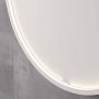 Ink SP24 Spiegel 120x4x120cm LED onder en boven colour changing dimbaar Spiegelverwarming rond in stalen kader aluminium wit mat 8409341 - Thumbnail 2