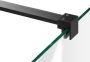 Saniclass Create douchecabine vierkant 3 delig 90x90cm profielloos met pendeldeuren antikalk en 8mm veiligheidsglas geborsteld RVS 4JC11 - Thumbnail 15