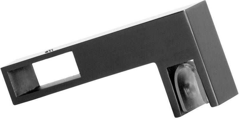 Brauer 4JC15 2-delige nisopstelling inloopwand met nisdeur aaneengeschakeld 120cm (50 70) gunmetal geborsteld