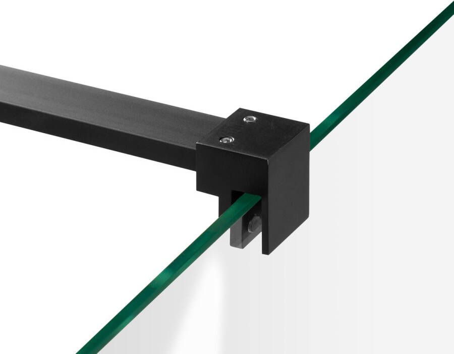 Brauer 4JC17 3-delige nisopstelling inloopwand met nisdeuren aaneengeschakeld 220cm (60 100 60) mat zwart