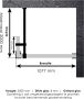 Saniclass Create inloopdouche 110x200cm profielloos met 40cm zijwand met antikalk en 8mm veiligheidsglas koper 4JC2-110 40k - Thumbnail 11