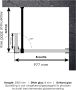 Saniclass Create inloopdouche 130x200cm profielloos met 30cm draaibare zijwand antikalk en 8mm veiligheidsglas geborsteld RVS 4JC3-130 30g - Thumbnail 11