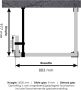 Saniclass Create inloopdouche reversed 100x100cm profielloos met 40cm zijwand met antikalk en 8mm veiligheidsglas geborsteld RVS 4JC5-100x100 40g - Thumbnail 10