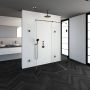 Saniclass Create Inloopdouche XL 180x200x100cm profielloos met antikalk en 8mm veiligheidsglas Goud geborsteld 4JC6 - Thumbnail 8