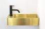 Qisani Vanity 22x40x10cm fontein 1 kraangat met afvoerplug Gold 181027 - Thumbnail 4
