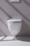Laufen Cleanet RIVA Douche WC 35.5x60x41.5cm diepspoel incl. closetzitting met deksel en softclose keramiek mat wit mat H8206917570001 - Thumbnail 4
