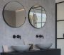 Looox Mirror collection spiegel rond 100cm ind.LED verl. sp.verw. m.black SPMBLR1000 - Thumbnail 4