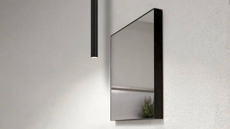 LoooX Black Line spiegel 100x60 cm. zwart