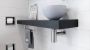 Looox Ceramic raw Sink Small Waskom fontein 23cm licht grijs WWKS23LG - Thumbnail 3