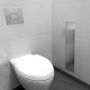 Looox Inbouw Toiletborstelhouder Closed met Reserverolhouder RVS - Thumbnail 5