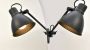Looox Light collection wandlamp 2-armig verstelbaar zwart mat LTWISTDUO - Thumbnail 5
