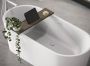 Looox Wood collection bath shelf 78cm met houder zwart mat eiken zwart mat wbshelf78mz - Thumbnail 5