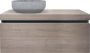Looox Wood collection Wooden Drawer BoX ladenkast met 1 lade 100x45x46cm met softclose eiken old grey WDB1000 - Thumbnail 3